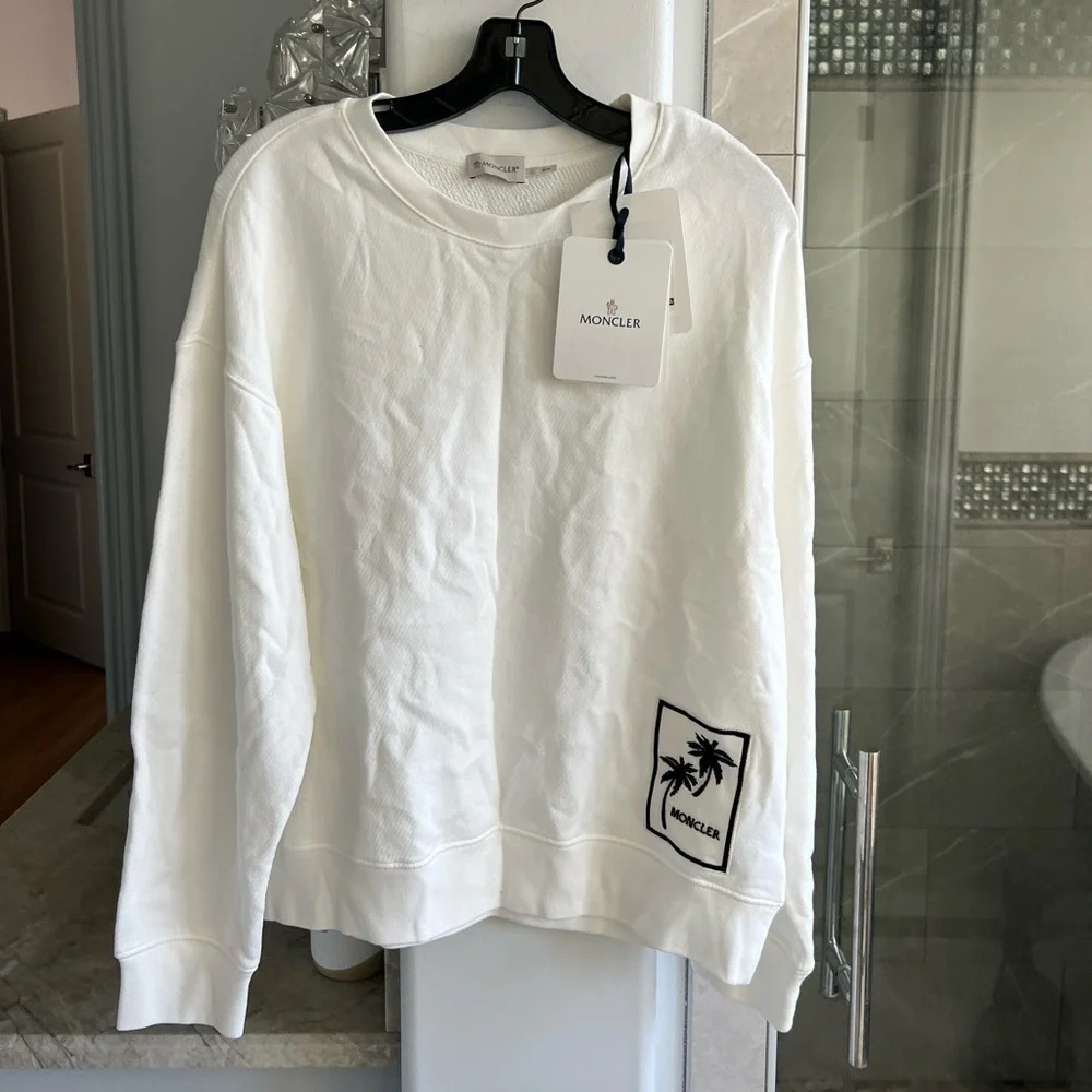 Moncler Palm Tree Logo Patch Sweatshirt - Picture 5 of 12